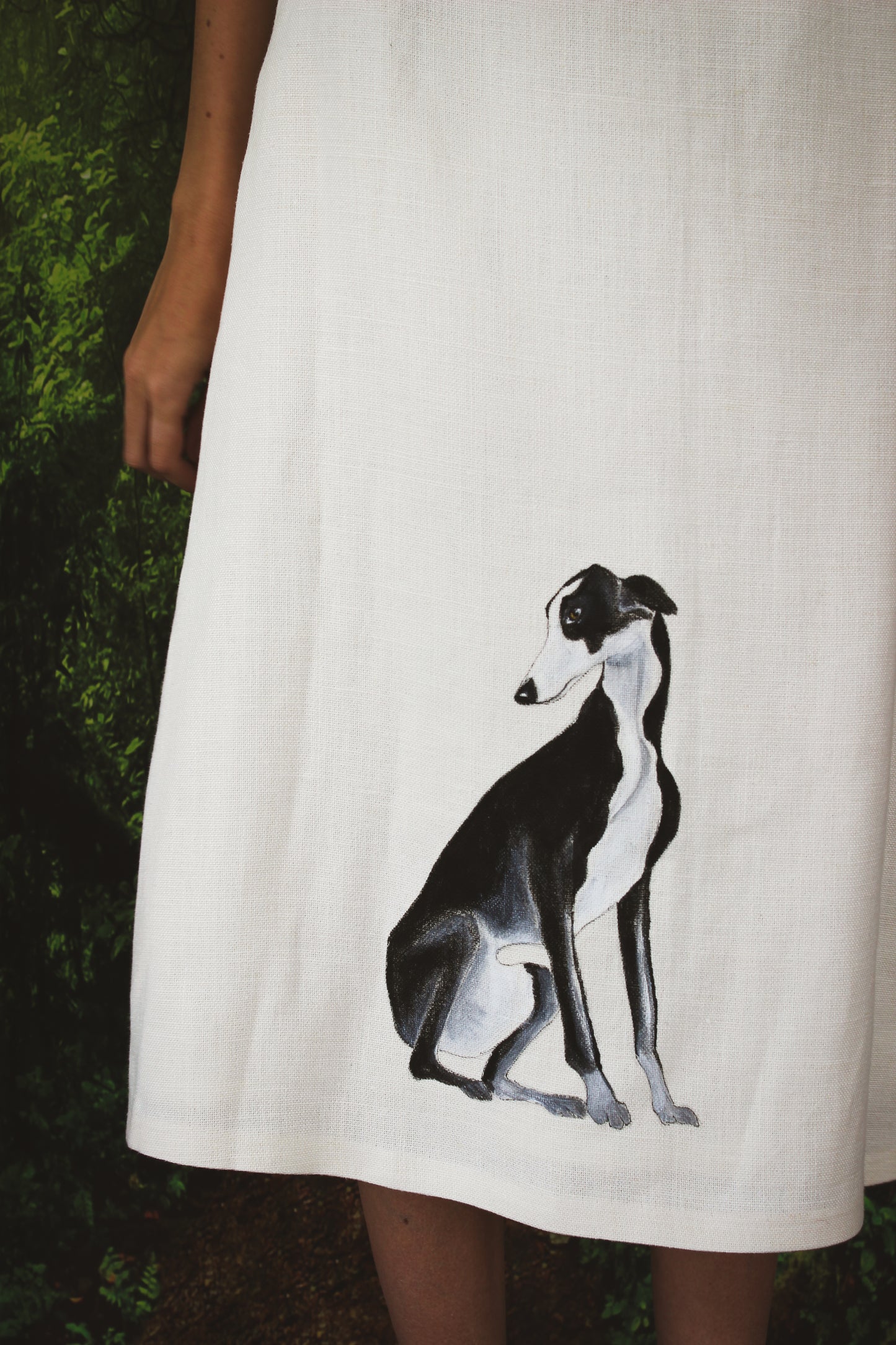 FALDA GALGO BLANCO Y NEGRO