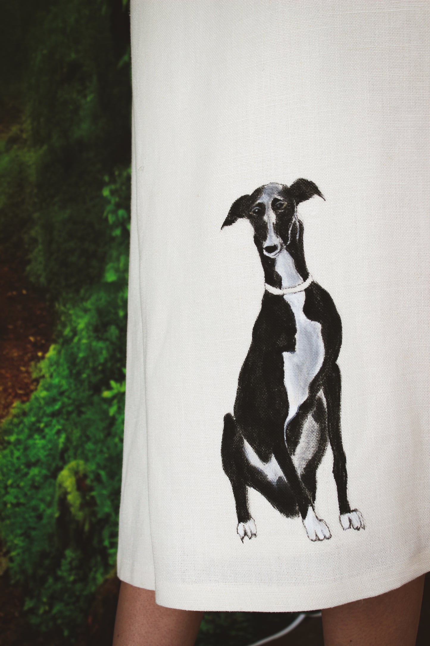 FALDA GALGO BLANCO Y NEGRO