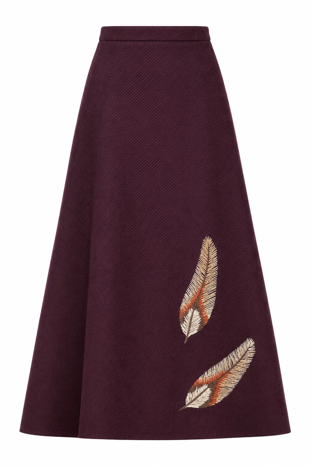 Charlotte Aubergine Skirt