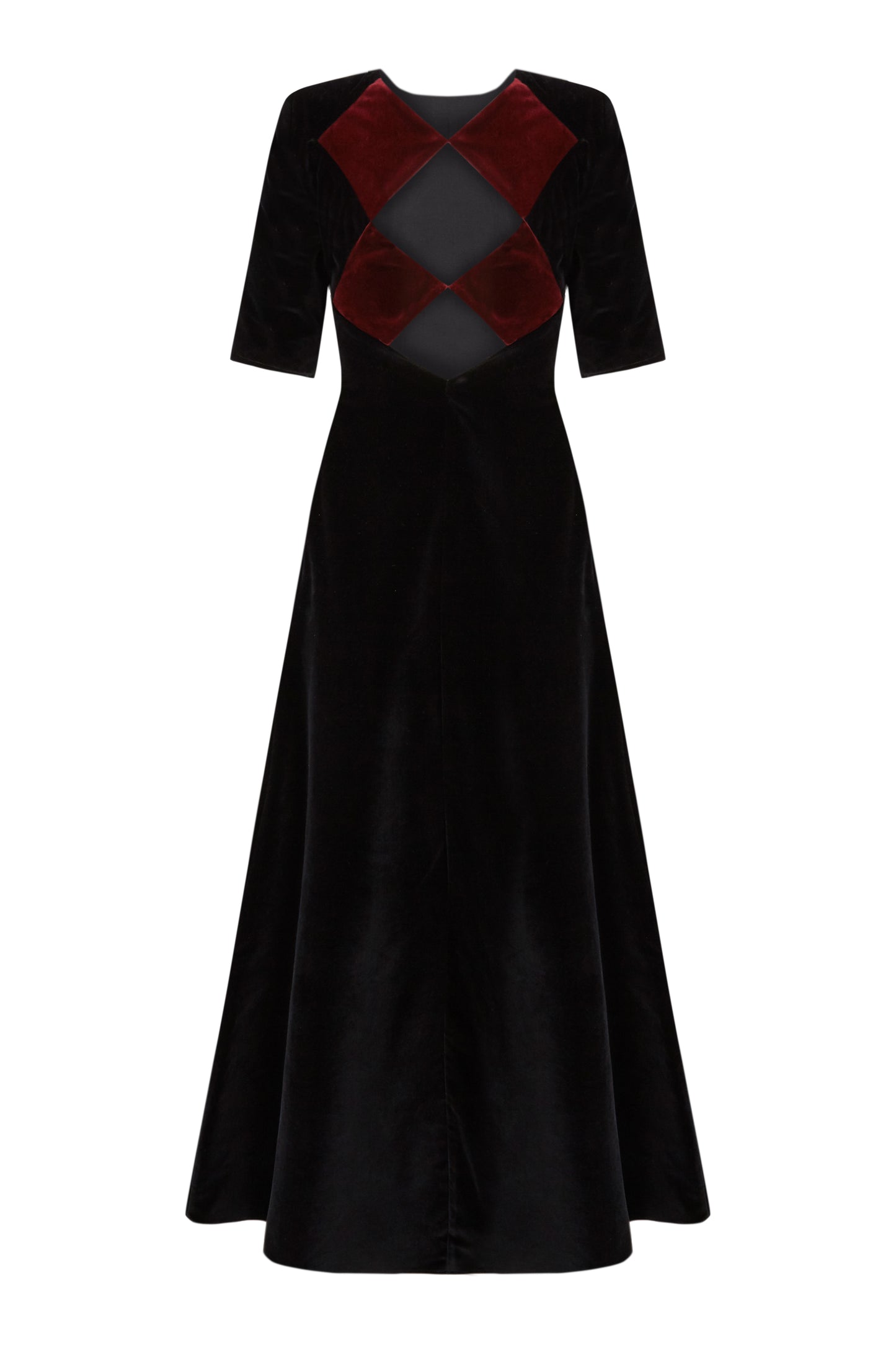 VESTIDO ARLEQUIN NEGRO