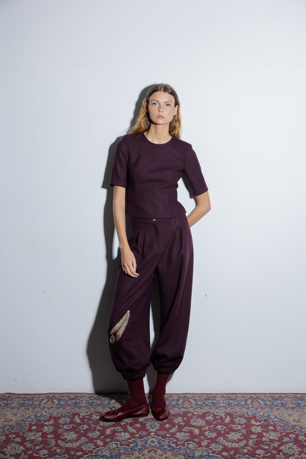 Charlotte Aubergine Pants