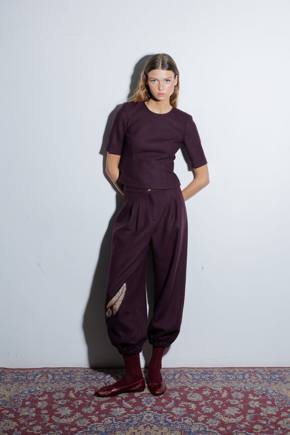 Charlotte Aubergine Pants