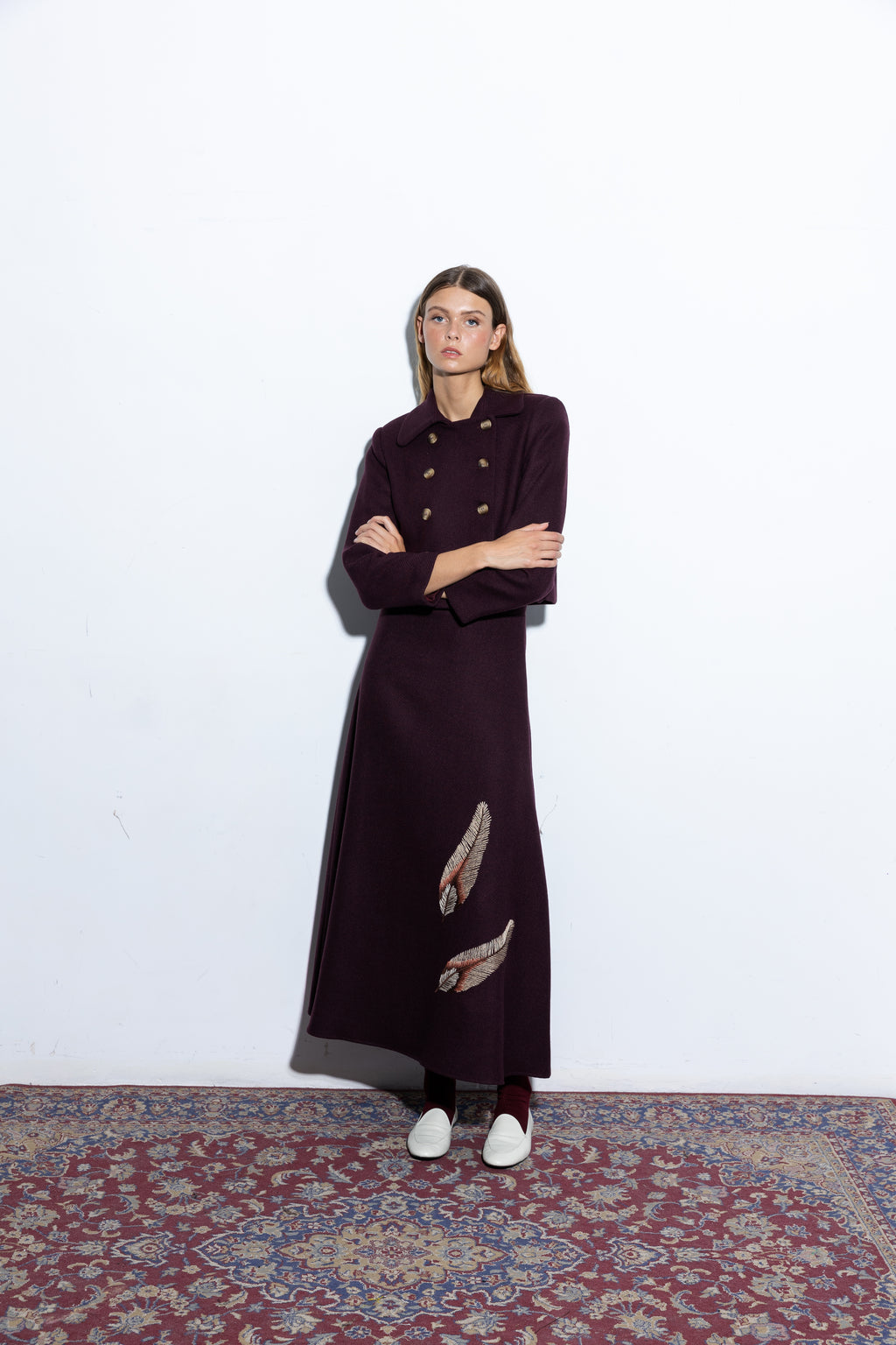 Charlotte Aubergine Skirt