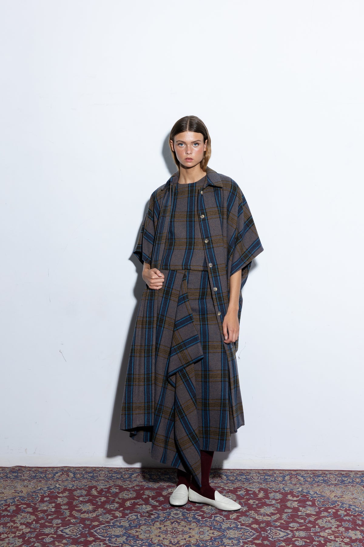 Capucine Blue Cape