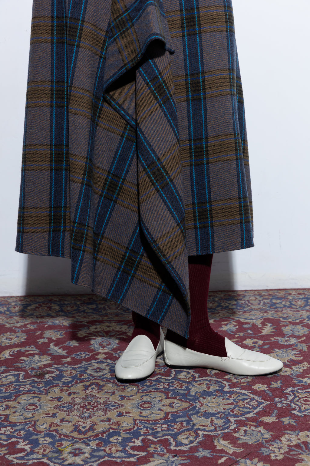 Capucine Blue Ruflle Skirt