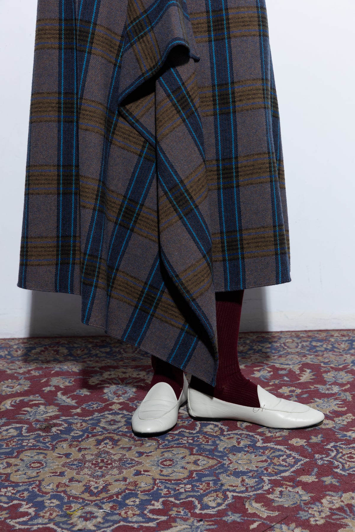 Capucine Blue Ruflle Skirt