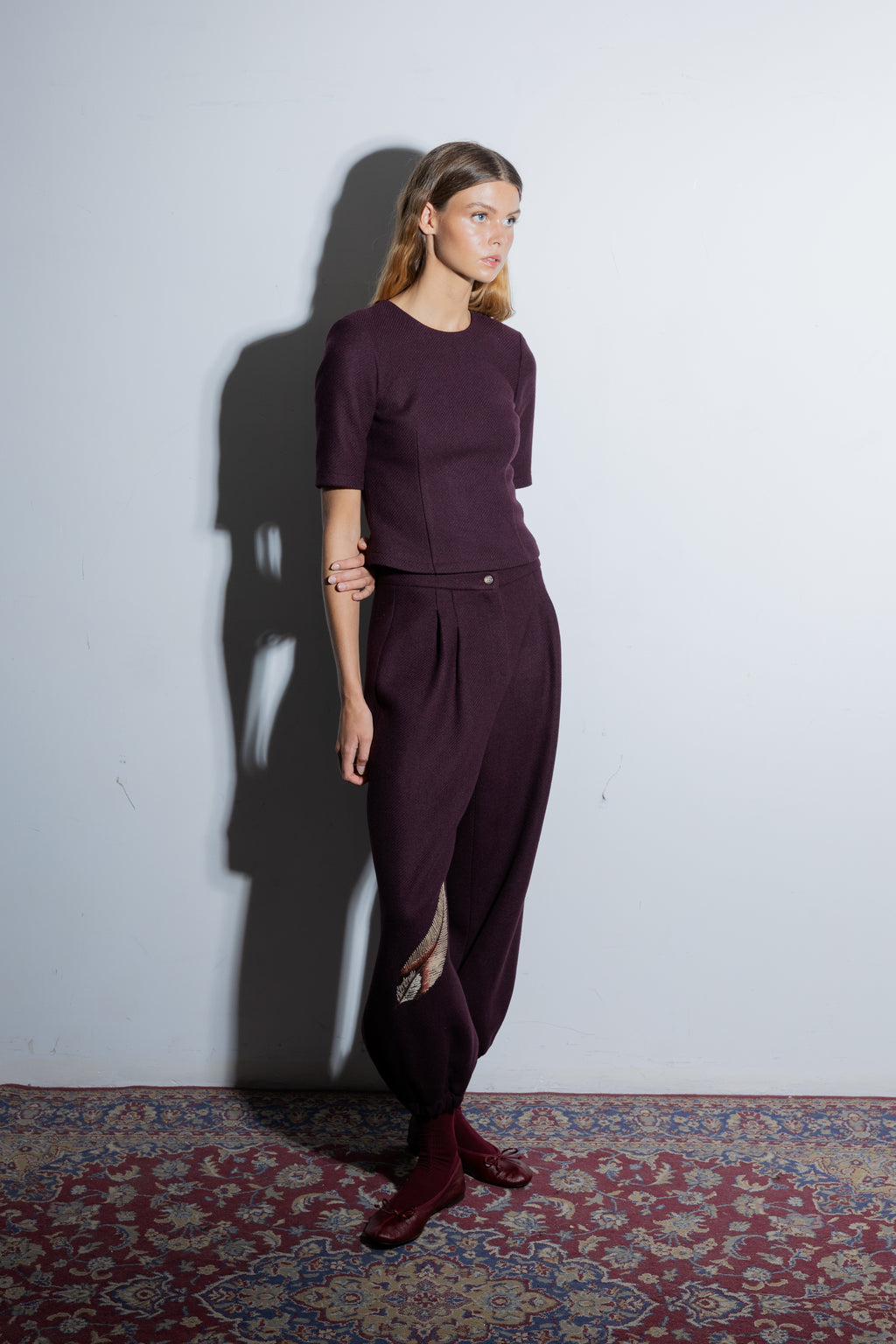 Charlotte Aubergine Pants
