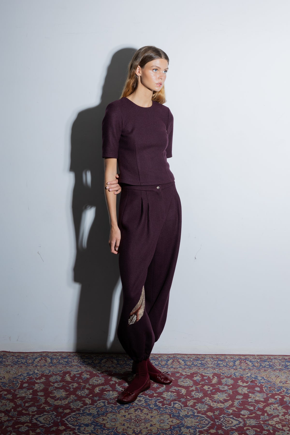 Charlotte Aubergine Pants