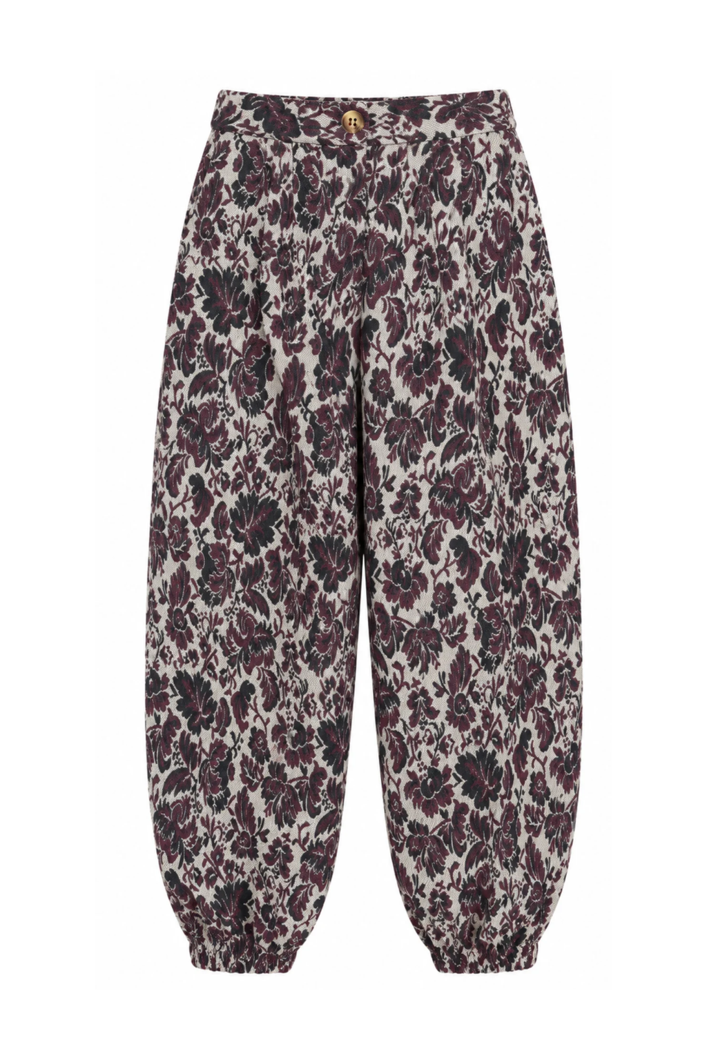 Colette Gathered Beige Pants