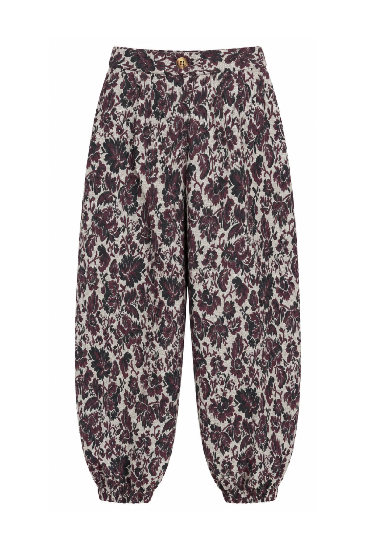 Colette Gathered Beige Pants