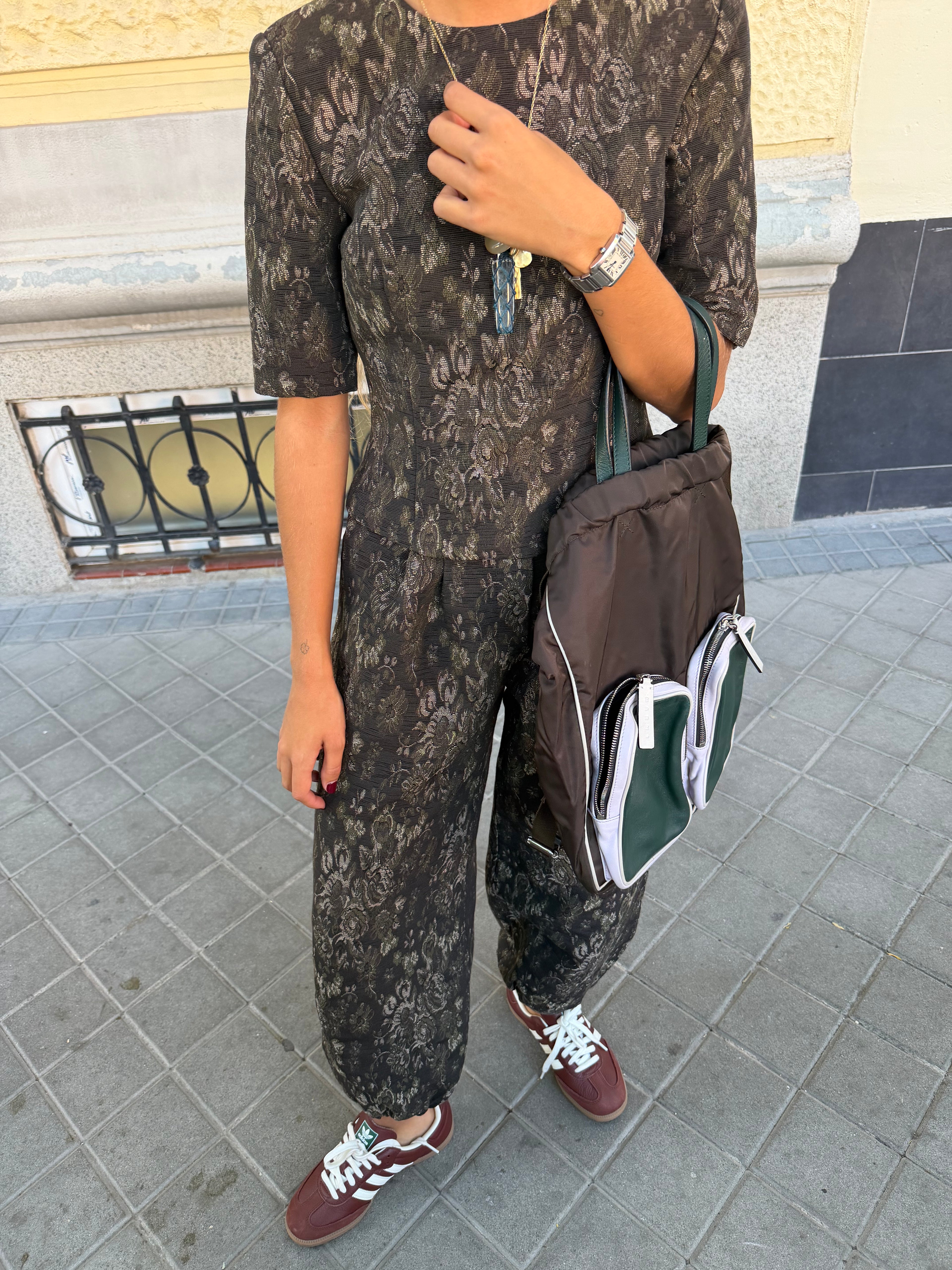 Colette Green Gathered Pants