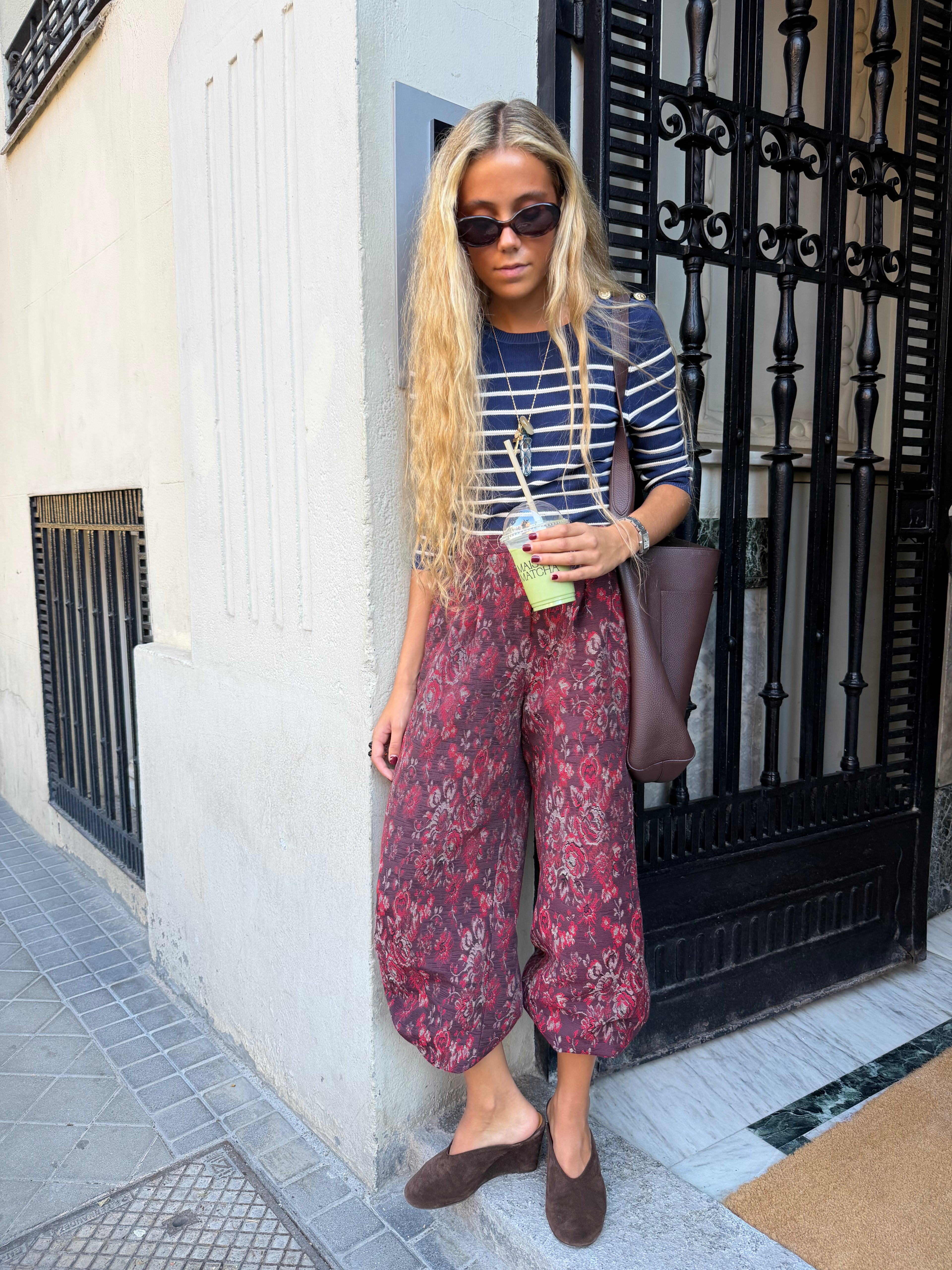 Colette Red Gathered Pants